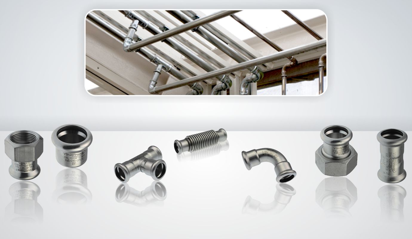 316L Stainless Steel Press-Fit Pipe Fittings